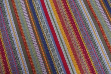 Invero Dreiecktuch Tiziana jeansbunt, Farben , Struktur, Muster
